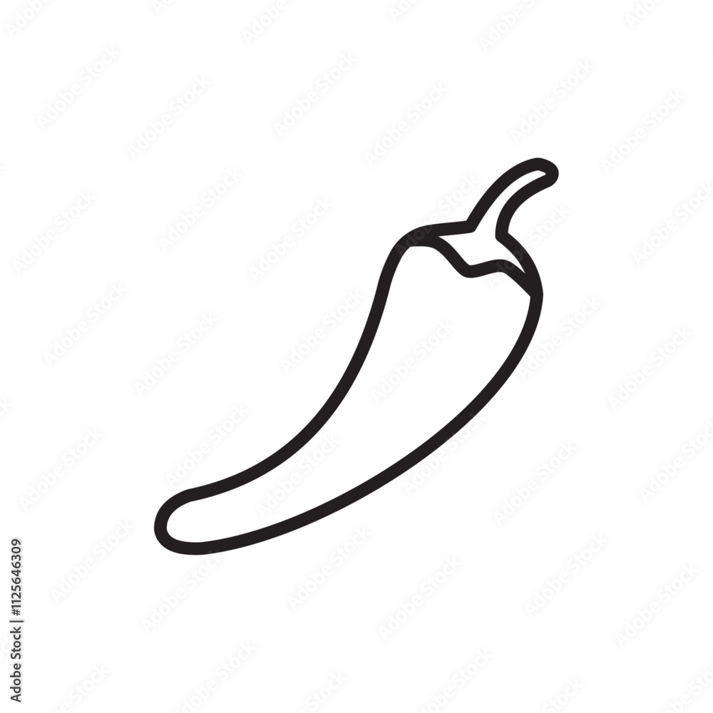 Chili icon Black and white logo Chili icon Black and white logo