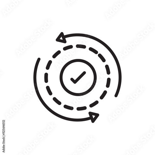 Consistency icon Black and white logo