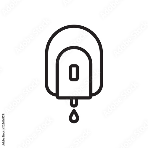 Electrical soap box icon Black and white logo