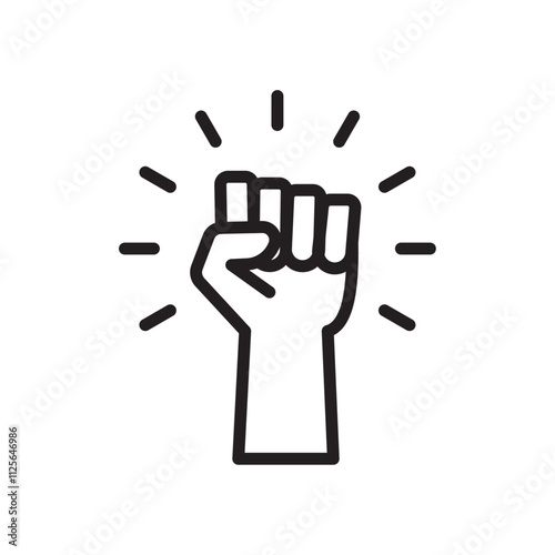 Empowerment icon Black and white logo