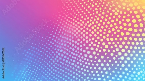 Gradient background Halftone pop art design Light effect Seamless pattern Vector illustration