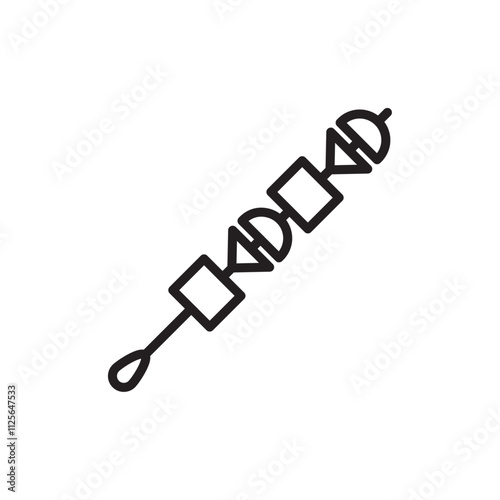Kebab icon Black and white logo