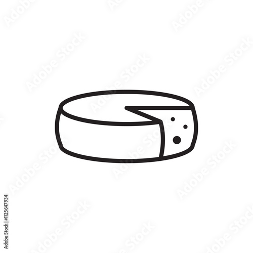 Parmesan icon Black and white logo