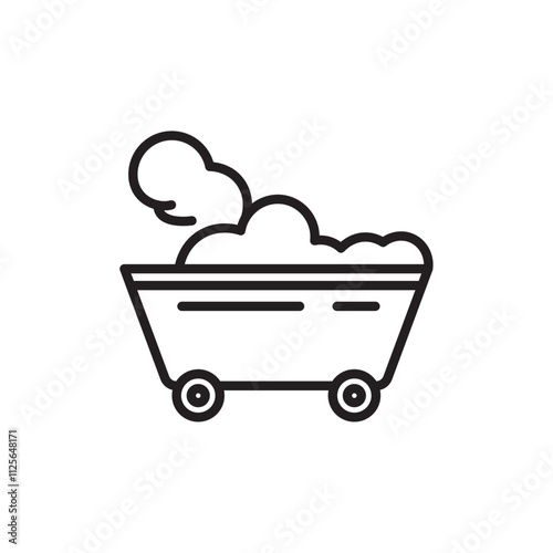 Raw material icon Black and white logo