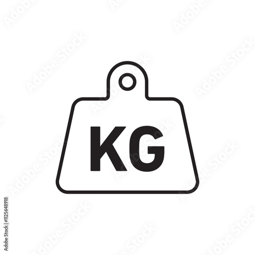 Weight icon Black and white logo