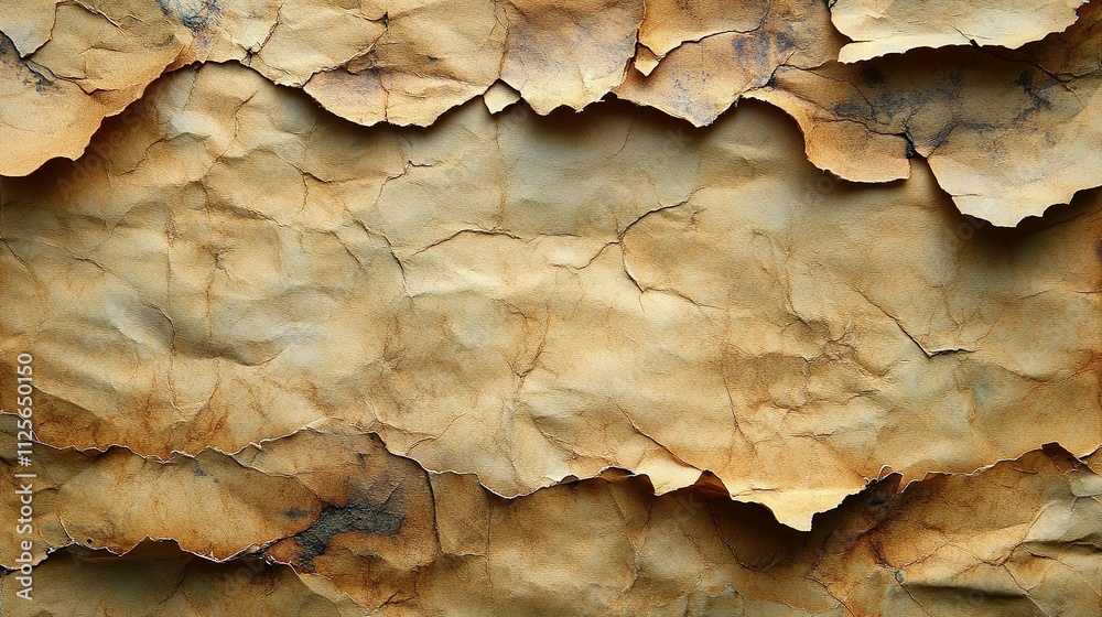Aged and Wrinkled Paper Texture Background Aged and Wrinkled Paper Texture Background