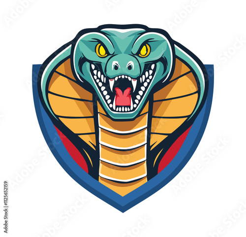 Cobras Wrestling Mascot Logo