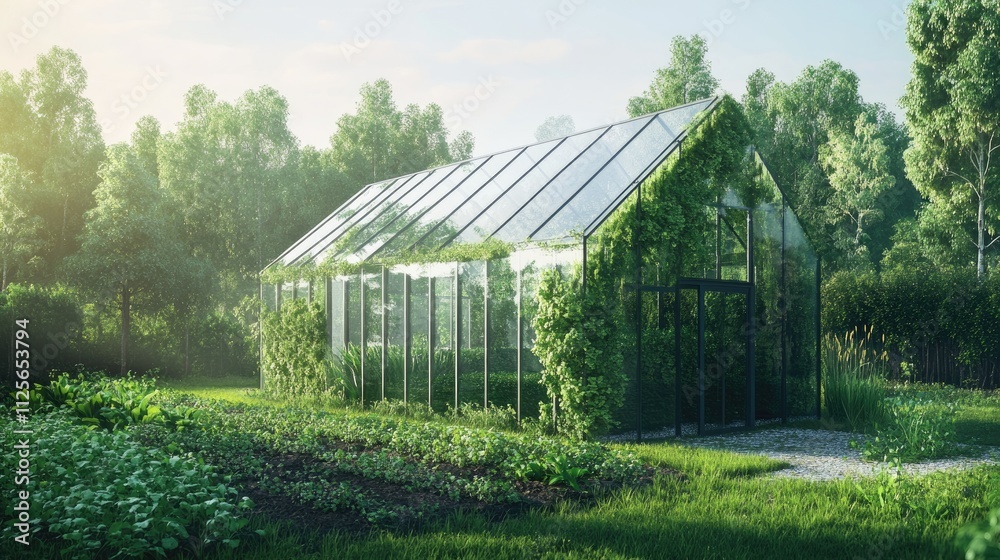 Fototapeta premium Green house concept. technology used to preserve nature