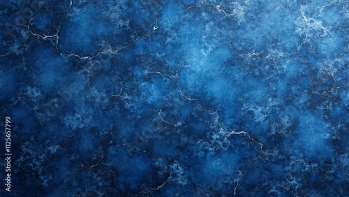 Intricate Blue Granite Texture, Close-up Mineral Composition