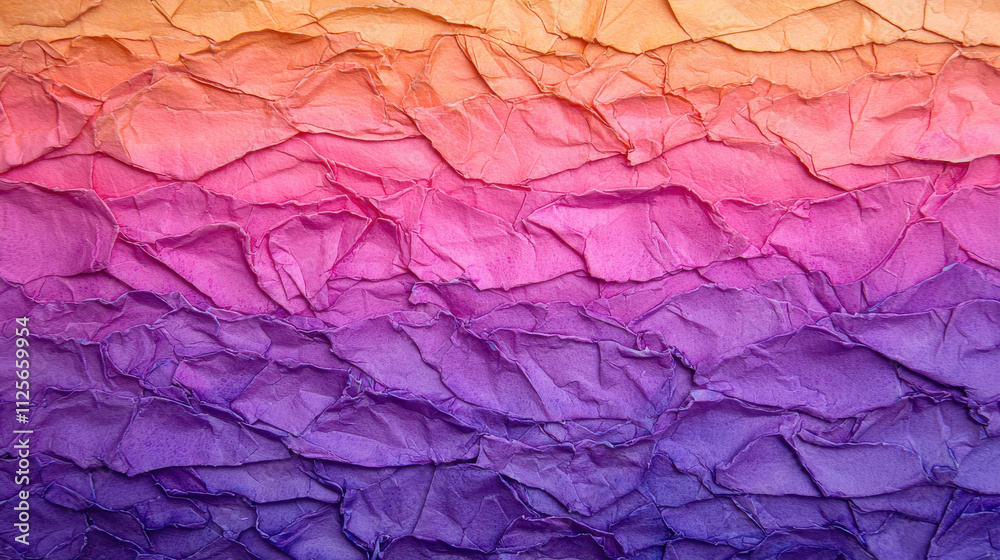 custom made wallpaper toronto digitalCrumpled paper texture in vibrant pink and purple hues, creating depth