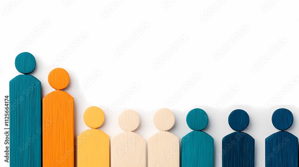 Stylized human figures climbing a staircase, symbolizing personal growth, corporate success, and striving for higher goals.