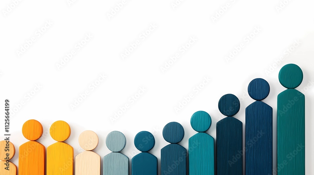 Abstract human figures climbing upward on a ladder, symbolizing ambition, career growth, and striving for professional success. Abstract human figures climbing upward on a ladder, symbolizing ambition, career growth, and striving for professional success.