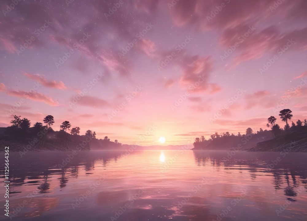 Pastel pink sky at sunset with twinkling lights and a subtle starry glow, twinkling lights, warm, soothing Pastel pink sky at sunset with twinkling lights and a subtle starry glow, twinkling lights, warm, soothing