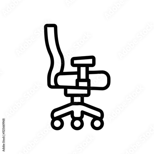 Chair icon symbol vector image illustration 