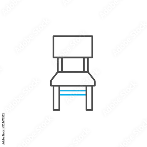 Chair icon symbol vector image illustration 