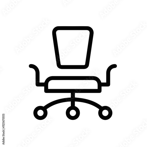 Chair icon symbol vector image illustration 