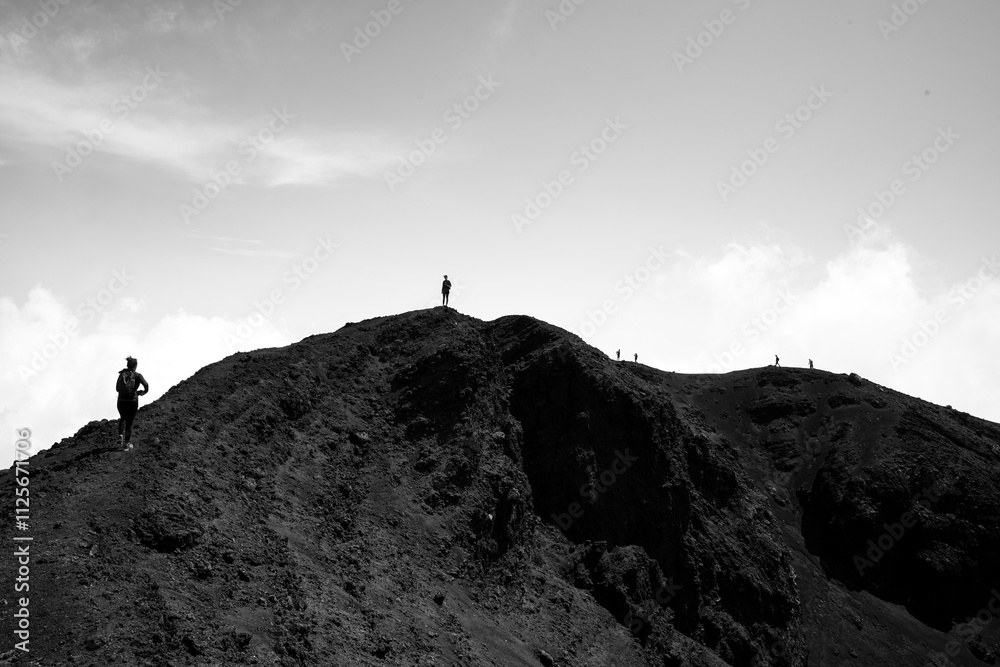 Fototapeta premium traveling and hiking in the mountains