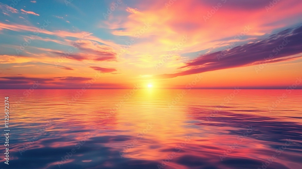 Serene Sunset Over Calm Lake Waters with Beautiful Reflections Serene Sunset Over Calm Lake Waters with Beautiful Reflections