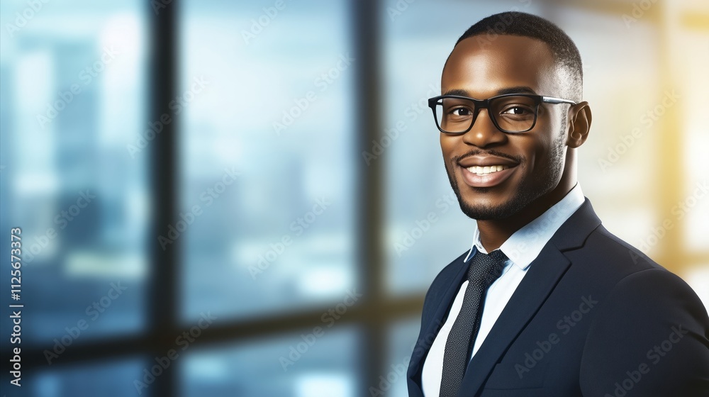 Man wearing a suit and tie is smiling for the camera Man wearing a suit and tie is smiling for the camera