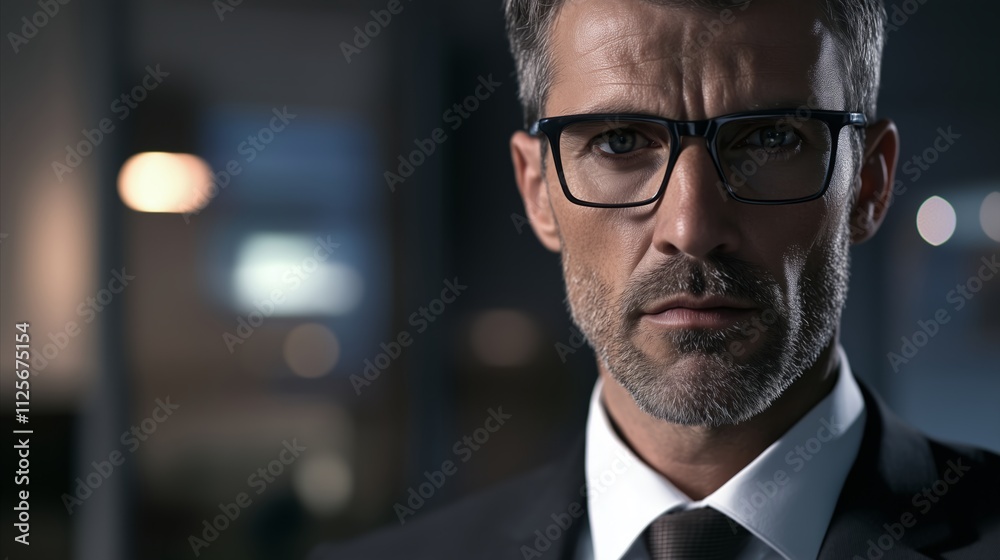 Man wearing glasses and a suit Man wearing glasses and a suit
