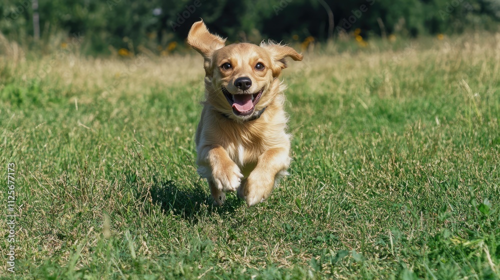 Happy puppy running through grassy park on a sunny day, puppy, dog, happy, running, park, grass, joyful, energetic, playful Happy puppy running through grassy park on a sunny day, puppy, dog, happy, running, park, grass, joyful, energetic, playful