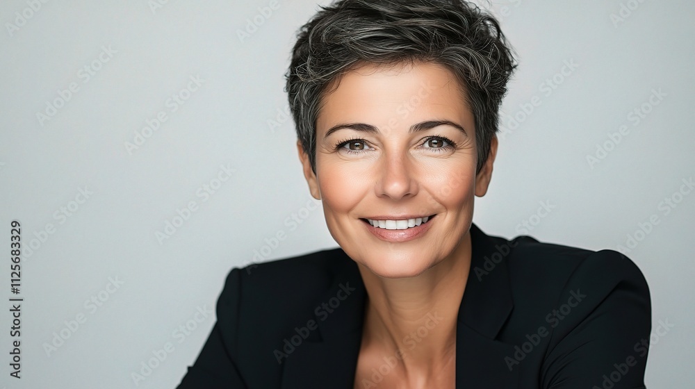 Smiling Businesswoman Portrait Exuding Confidence and Professionalism Smiling Businesswoman Portrait Exuding Confidence and Professionalism