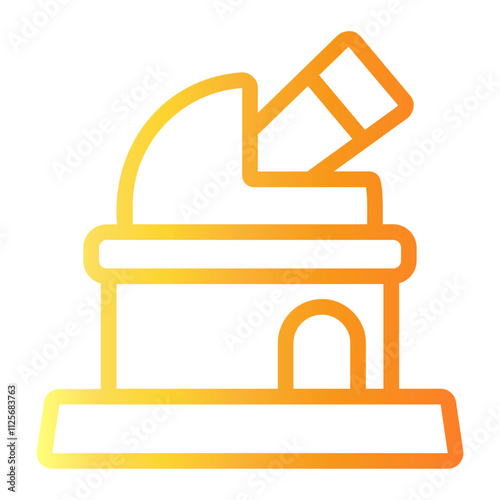 observatory Line Gradient Icon