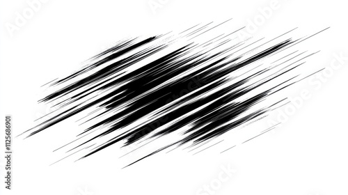 Horizontal speed lines for comic books. Manga, anime graphic speed striped texture. Horizontal fast motion lines for comic books. Vector illustration isolated on white background.