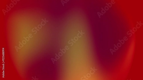 Smooth Blurred 3D Abstract Shape Floating on red Background