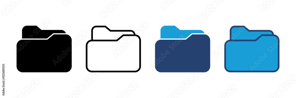 Folder icon vector. folder vector icon Folder icon vector. folder vector icon