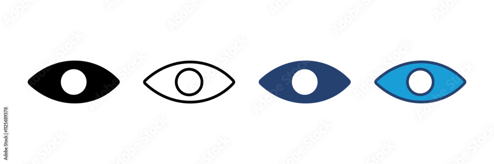 Eye icon vector. Eye vector icon. Look and Vision icon. Eye icon vector. Eye vector icon. Look and Vision icon.