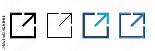 External link icon vector. link icon vector. hyperlink symbol
