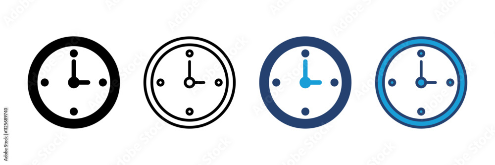 Clock icon vector. Time icon vector. watch icon symbol Clock icon vector. Time icon vector. watch icon symbol