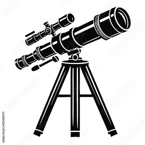 Astronomical Telescope Silhouette
