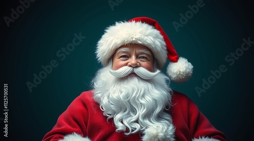 A Jolly Santa Claus Portrait: Festive Cheer and Christmas Spirit