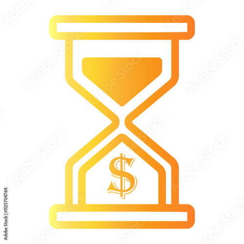 wait Line Gradient Icon
