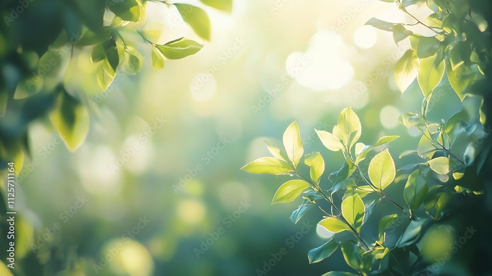 Soft Bokeh Gradient Background with Natural Greenery and Light Effects Soft Bokeh Gradient Background with Natural Greenery and Light Effects