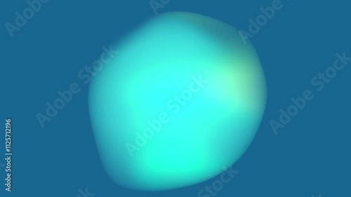 Moody Blue Abstract 3D Shape Motion Graphic