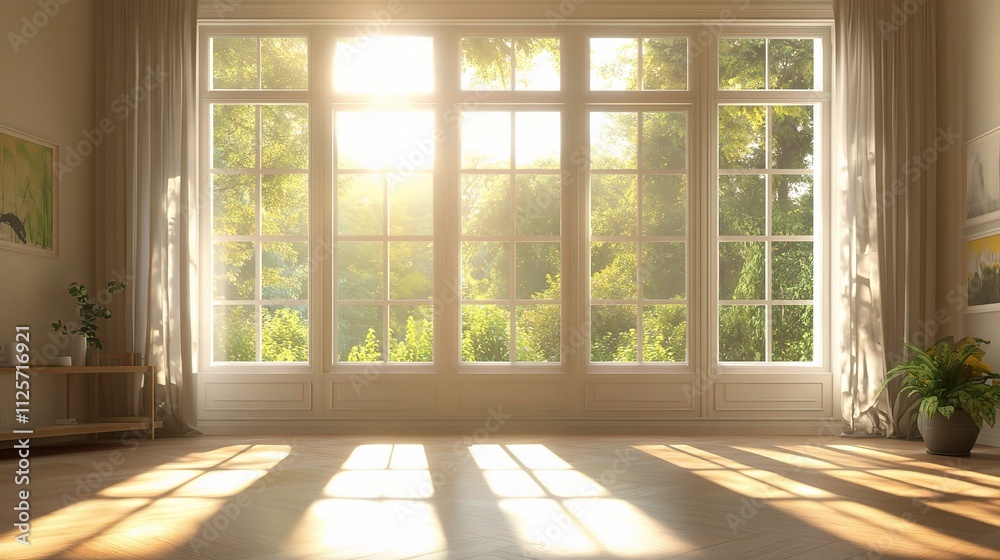 Bright and Airy Living Room Bathed in Natural Sunlight Bright and Airy Living Room Bathed in Natural Sunlight