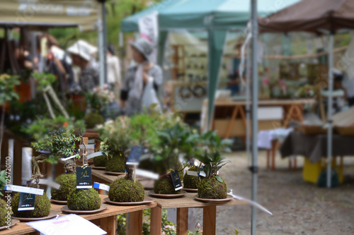 Flea market in spring / 春のフリーマーケット会場