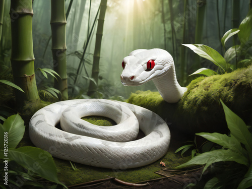 Divine white snake photo