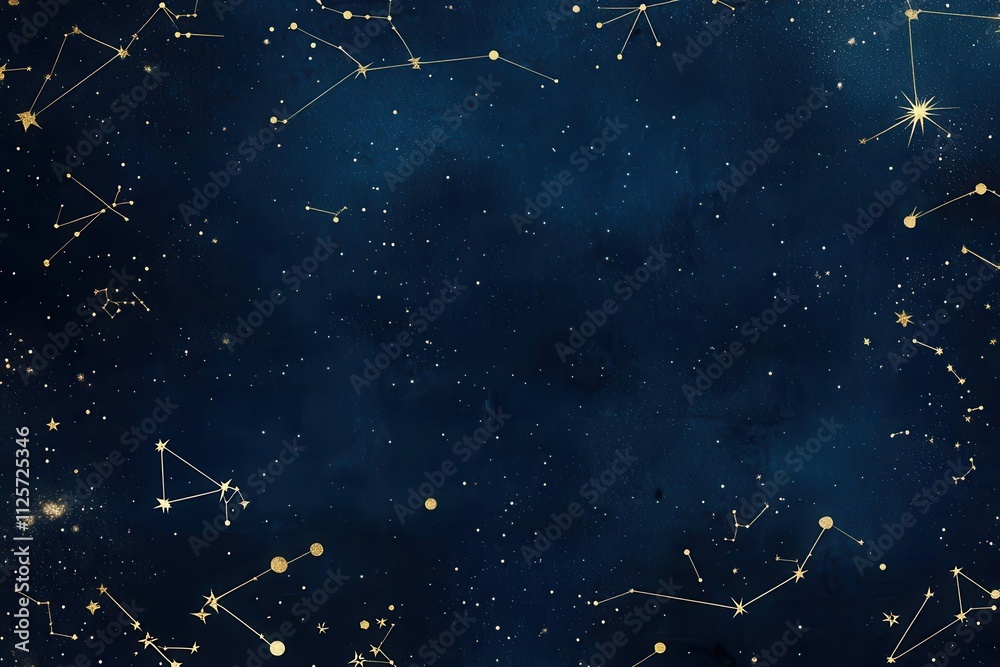 A starry night sky filled with constellations and celestial bodies. A starry night sky filled with constellations and celestial bodies.