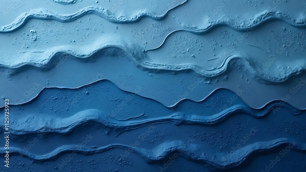 Abstract Blue Texture, Waves, Layers, and Depth Abstract Blue Texture, Waves, Layers, and Depth