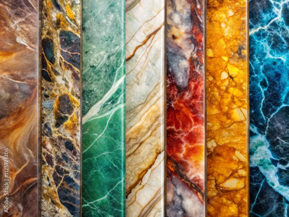 Vibrant Marble Textures: Nature's Colorful Palette - Stone, Geology, Abstract Art Photography Vibrant Marble Textures: Nature's Colorful Palette - Stone, Geology, Abstract Art Photography