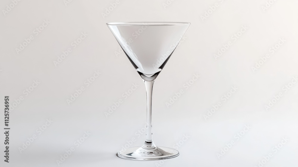 Empty cocktail glass on a minimalist background showcasing elegant design suitable for beverage or bar-related concepts. Empty cocktail glass on a minimalist background showcasing elegant design suitable for beverage or bar-related concepts.
