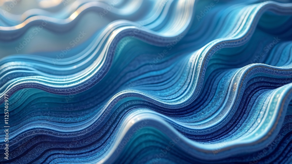 Microscopic Seashell, Iridescent Nacre Layers & Spiral Structure Microscopic Seashell, Iridescent Nacre Layers & Spiral Structure