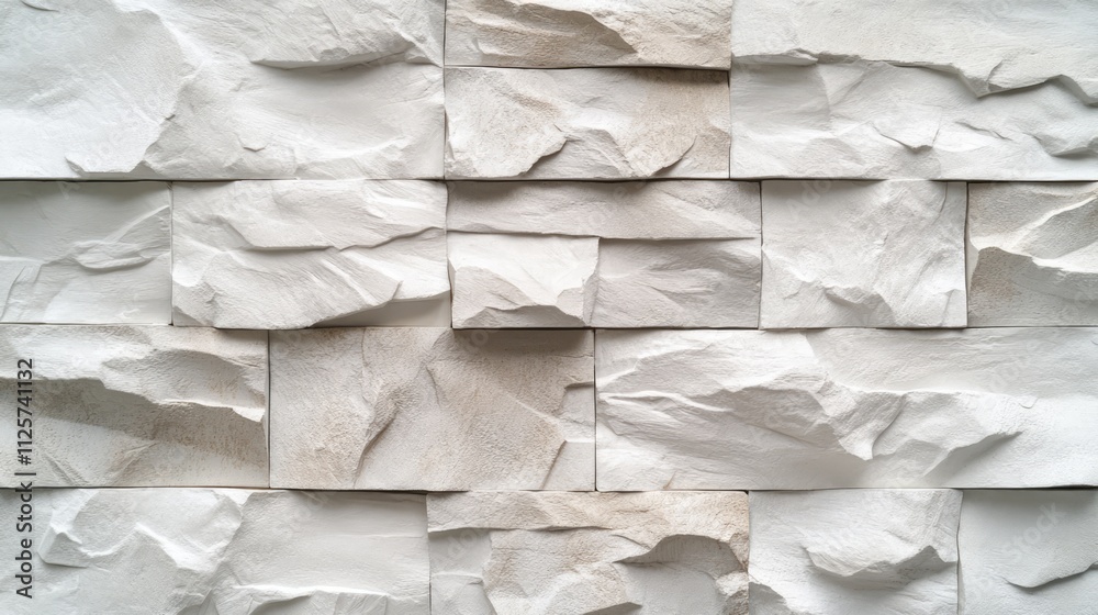 Textured white wall surface featuring 3D rock-like patterns and uneven edges, ideal for backgrounds and design elements, interior design, modern architecture, neutral tones. Textured white wall surface featuring 3D rock-like patterns and uneven edges, ideal for backgrounds and design elements, interior design, modern architecture, neutral tones.