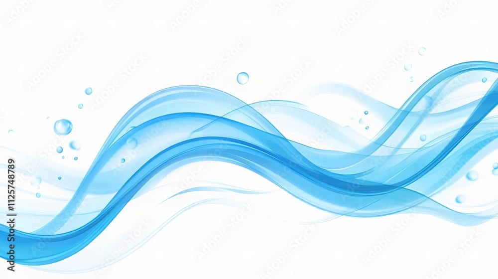 Smooth Blue Wavy Background with Gradient Elements for Design Use Smooth Blue Wavy Background with Gradient Elements for Design Use