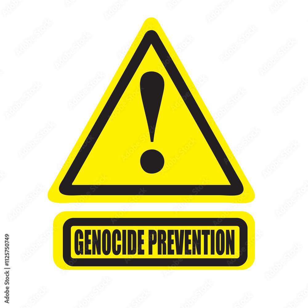 Genocide Prevention warning symbol Genocide Prevention warning symbol