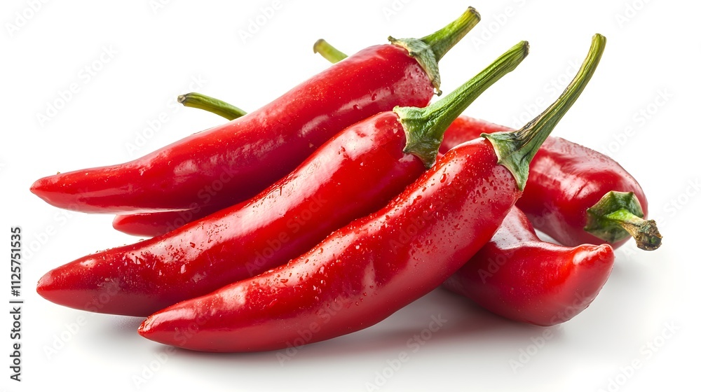 A Cluster of Fresh Red Chili Peppers A Cluster of Fresh Red Chili Peppers